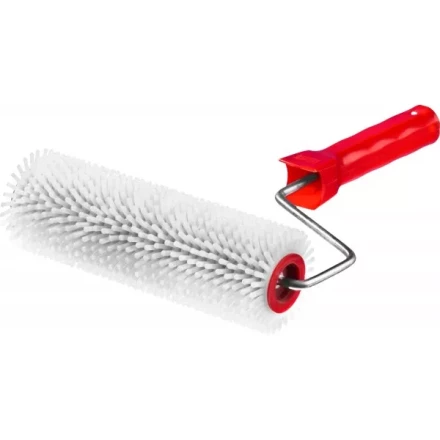 Валик игольчатый ЗУБР &quot;МАСТЕР&quot; для наливных полов в сборе, пластмассовые иглы 13мм, 72х200мм 03952-20 купить в Губкинске