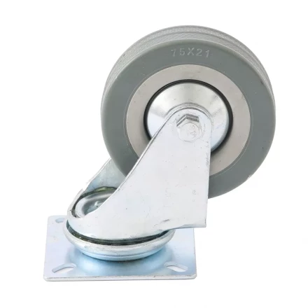 Колесо поворотное d-50 мм крепление  платформенное СИБРТЕХ артикул 68713 купить в Губкинске
