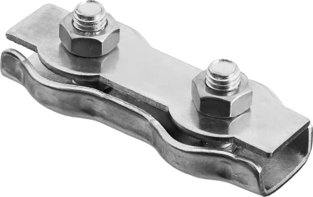 Зажим троса ЗУБР "МАСТЕР" двойной, оцинкованный, 5мм, 2 шт 304446-05 купить в Губкинске