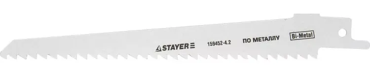 Полотно STAYER "PROFI" S611DF для сабельн эл. ножовки Bi-Metall, дерево, дерево с гвоздями,металл, газобетон, пластик 159452-4.2 купить в Губкинске