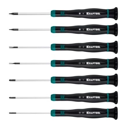 Набор отверток для точных работ KRAFTOOL Precision 7 25686 купить в Губкинске