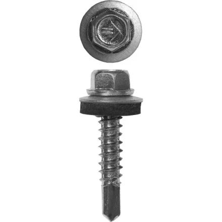 Саморезы ЗУБР &quot;ПРОФЕССИОНАЛ&quot; оцинков., для крепл. кров. матер. к металл. констр., 5.5x75мм, 800шт 4-300310-55-075 купить в Губкинске