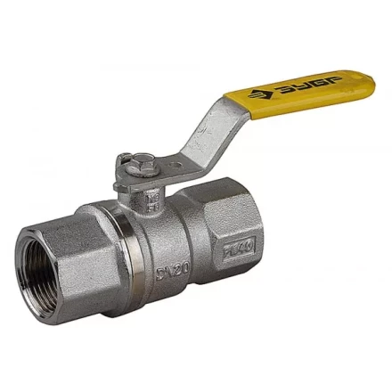 Кран шаровой ЗУБР полнопроход газовый &quot;мама-мама&quot;, ручка, хромиров латунь, 3/4&quot; 4-51720-C-3/4 купить в Губкинске