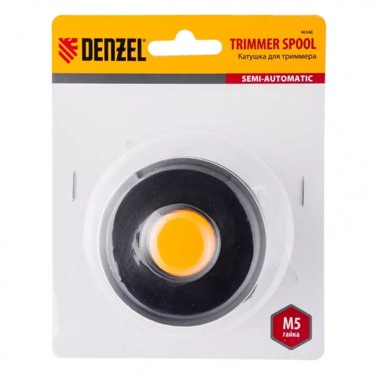 Катушка триммерная полуавтоматическая для Denzel TE-350 гайка M5 Denzel 96348 купить в Губкинске