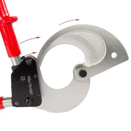 Секторные ножницы диэлектрические КВТ НСи-70 для резки бронированных кабелей до 70 мм (91814) купить в Губкинске