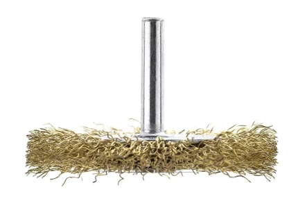 Кордщетка HAMMER плоская 63мм для дрели гофрированная латунированная сталь (207-206) купить в Губкинске