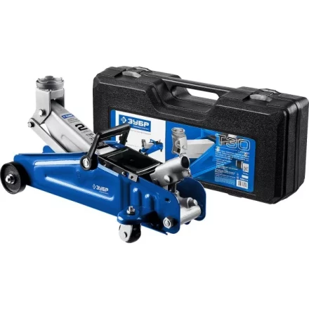 Домкрат гидравлический подкатной T30, 2т, 135-330мм, в кейсе, ЗУБР Профессионал 43053-2-K купить в Губкинске