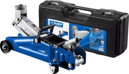 Домкрат гидравлический подкатной T30, 2т, 135-330мм, в кейсе, ЗУБР Профессионал 43053-2-K купить в Губкинске