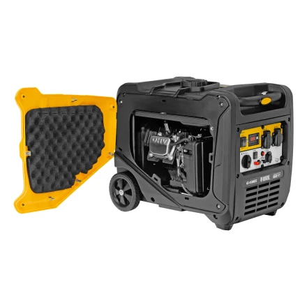 Генератор инверторный GS-4500iSE, 4,5 кВт, 230 В, закрытый корпус,электростартер// Denzel 94714 купить в Губкинске