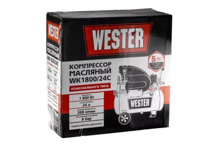 Поршневой масляный компрессор WESTER WK1800/24C купить в Губкинске