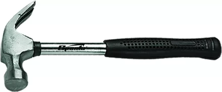 Молоток-гвоздодер 450 г боек 27 мм металлическая трубчатая обрезиненная рукоятка SPARTA 104405 купить в Губкинске