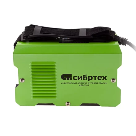 Инверторный аппарат дуговой сварки ИДС-190K, 190 А, ПВ 80%, диаметр электрода 1,6-4 мм Сибртех 94394 купить в Губкинске