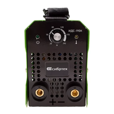 Инверторный аппарат дуговой сварки ИДС-190K, 190 А, ПВ 80%, диаметр электрода 1,6-4 мм Сибртех 94394 купить в Губкинске
