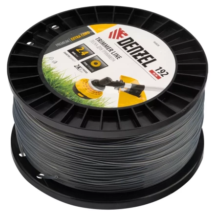 Леска для триммера двухкомпонентная круглая, 2,4мм х 192м, на DIN катушке EXTRA CORD// Denzel 96808 купить в Губкинске