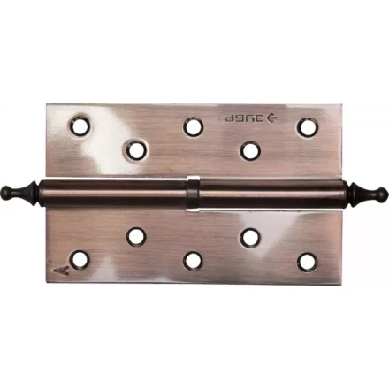 Петля дверная разъемная ЗУБР &quot;ЭКСПЕРТ&quot;, 1 подшипник, цвет ст. медь (AC), левая, с крепежом, 125х75х2,5мм, 2 шт 37605-125-6L купить в Губкинске