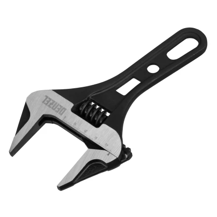 Ключ разводной 185 мм Denzel 15754, CrV, кованый, укороченная рукоятка купить в Губкинске