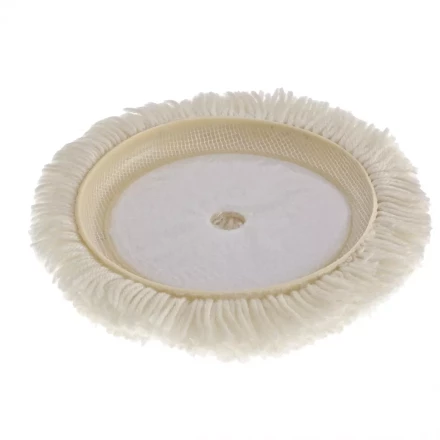 Насадка полировальная под липучку 180 мм плетеная шерстяная нить MATRIX артикул 75958 купить в Губкинске