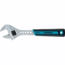 Ключ разводной, 200 мм,CrV, двухкомпонентная ручка GROSS 15561