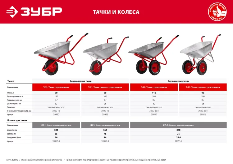 Тачка строительная двухколесная 200 кг серия Без серии купить в Губкинске