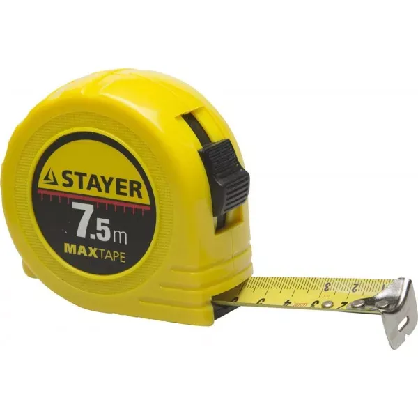 Рулетка STAYER "МASTER" "MaxTape", пластиковый корпус, 7м/25мм 34014-07-25 купить в Губкинске