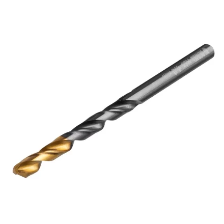 Сверло по металлу, 4,8 мм, HSS-Tin, Golden Tip, 10 шт. Denzel 717212 купить в Губкинске