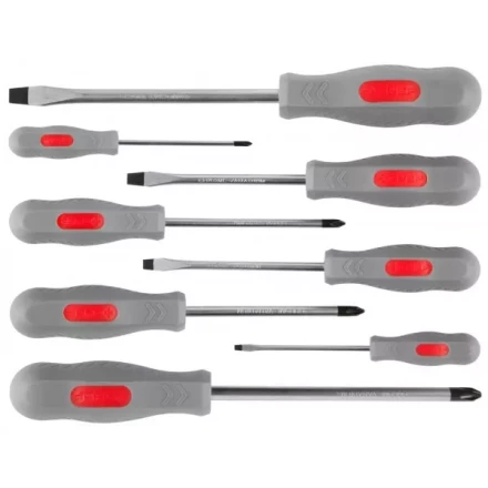 Набор ЗУБР &quot;МАСТЕР&quot;: Отвертки, Cr-v, эргономичная двухкомпонентная рукоятка, 8шт 25065-H8_z02 купить в Губкинске