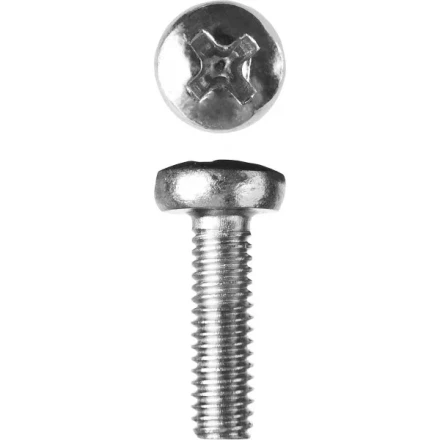 Винт ЗУБР &quot;МАСТЕР&quot; DIN 7985, класс прочности 4.8, оцинкованный, M4x12мм, 5кг 303150-04-012 купить в Губкинске