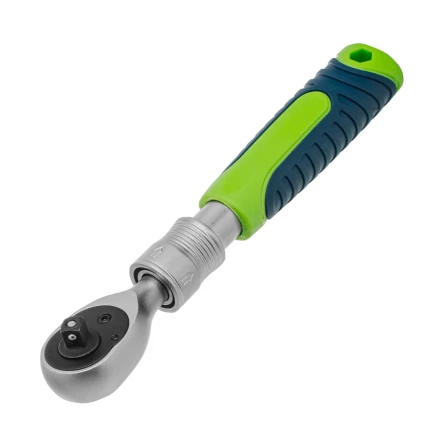 Ключ-трещотка телескопический 1/4&quot;, 170-230 мм, 72 зуба, с быстрым сбросом// Сибртех 14075 купить в Губкинске