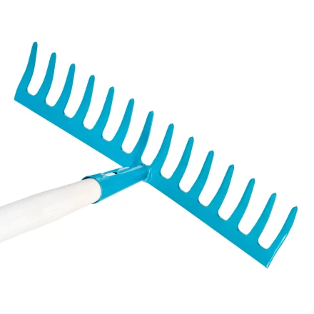 Грабли стальные Palisad, 360х1250 мм, 14 прямых зубьев, деревянный лакированный черенок, Luxe 6178988 купить в Губкинске