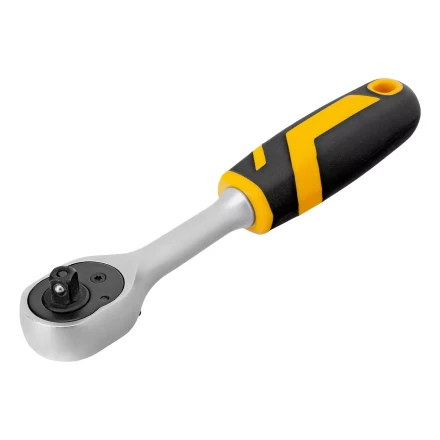 Ключ-трещотка 1/4&quot;  Denzel 14031, 90 зубьев, с быстрым сбросом, CrV купить в Губкинске