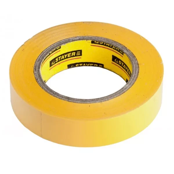 Изолента, STAYER Profi 12292-Y-15-10, ПВХ, на карточке, 15 мм х 10 м х 0,18мм, желтая 12292-Y-15-10 купить в Губкинске