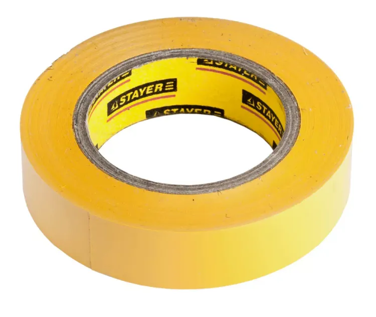 Изолента, STAYER Profi 12292-Y-15-10, ПВХ, на карточке, 15 мм х 10 м х 0,18мм, желтая 12292-Y-15-10 купить в Губкинске