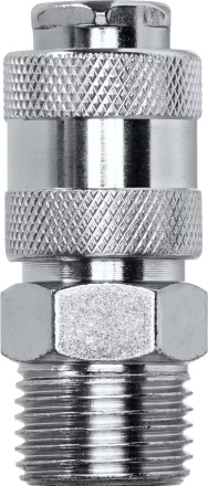 Переходник KRAFTOOL EXPERT QUALITAT для пневмоинструмента, резьба 1/4 папа - быстросъемное соединение мама 06594-1/2 купить в Губкинске