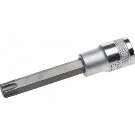 Торцовая бита-головка KRAFTOOL &quot;INDUSTRIE QUALITAT&quot;, удлиненная, материал S2, TORX, сатинированная, 1/2&quot;, Т55 27906-55_z01 купить в Губкинске