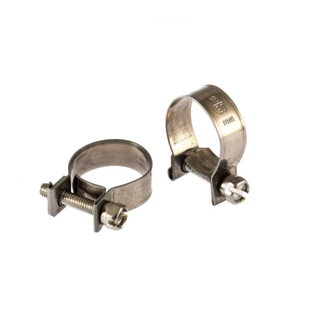 Хомуты металлические MINI 18-20 мм ширина 9 мм винтовой W4 2 шт Сибртех 475073 купить в Губкинске