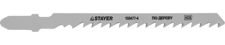 Полотна STAYER "STANDARD", T244D, для эл.лобзиков, HCS, по дереву, фанере, ДСП, быстрый фигурный рез, EU, 74/4мм, 2шт 159477-4 купить в Губкинске