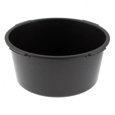 Таз круглый строительный черный 16 л Россия Сибртех 81454 купить в Губкинске