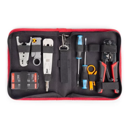 Набор КВТ LAN-8 для работ с сетевым кабелем (90348) купить в Губкинске