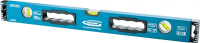 Уровень алюминиевый 1200 мм усиленный с ударопрочными заглушками рукоятки 3 глазка GROSS 34332