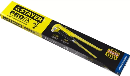 Ключ трубный STAYER &quot;PROFI&quot; рычажный, кованый, прямые губки, № 3, 2&quot; 27311-3 купить в Губкинске