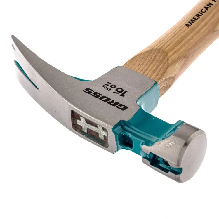 Молоток-гвоздодер с магнитом GROSS AMERICAN HICKORY 450 г угол 45 обрезиненная рукоятка 10415 купить в Губкинске
