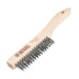 Щетка зачистная 3-х рядная, прямая проволока из нержавеющей стали с деревянной ручкой, EFP// Denzel 74843 купить в Губкинске