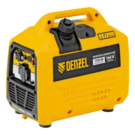Генератор инверторный GS-1100iS, 1,1 кВт, 230 В, закрытый корпус, ручной старт// DENZEL 94718 купить в Губкинске