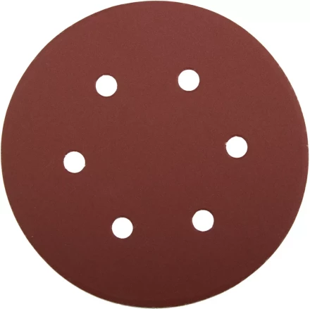 Круг шлифовальный ЗУБР &quot;МАСТЕР&quot; универсальный, из абразивной бумаги на велкро основе, 6 отверстий, Р600, 150мм, 5шт 35566-150-600 купить в Губкинске