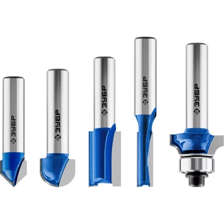 ЗУБР 5 шт, набор профильных фрез по дереву, Профессионал (28795-H5) купить в Губкинске