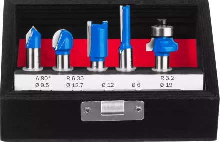 ЗУБР 5 шт, набор профильных фрез по дереву, Профессионал (28795-H5) купить в Губкинске