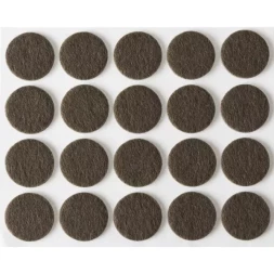 Накладки STAYER "COMFORT" на мебельные ножки, самоклеящиеся, фетровые, коричневые, круглые - диаметр 16 мм, 20 шт 40910-16