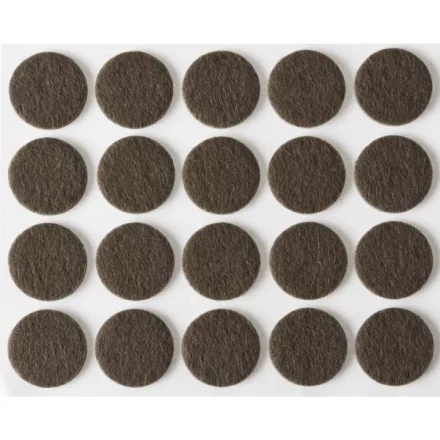 Накладки STAYER &quot;COMFORT&quot; на мебельные ножки, самоклеящиеся, фетровые, коричневые, круглые - диаметр 16 мм, 20 шт 40910-16 купить в Губкинске