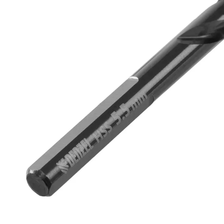 Сверло по металлу, 5,5 мм, HSS-Tin, Golden Tip, 10 шт. Denzel 717214 купить в Губкинске