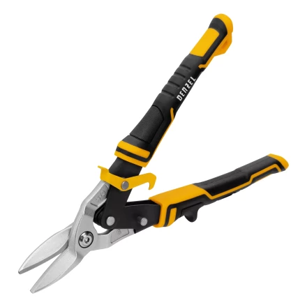 Ножницы по металлу Denzel 78370, 270 мм, прямой рез, сталь-CrMo, трехкомпонентные рукоятки купить в Губкинске